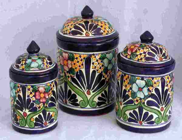 Talavera canisters image Talavera canisters image
