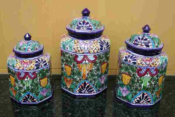Talavera canisters link Talavera canisters link