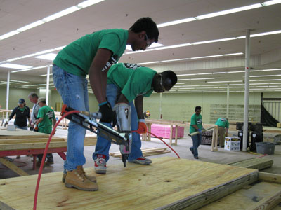 Reni and Otisso finishing floors
