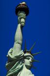 Lady Liberty holds her torch